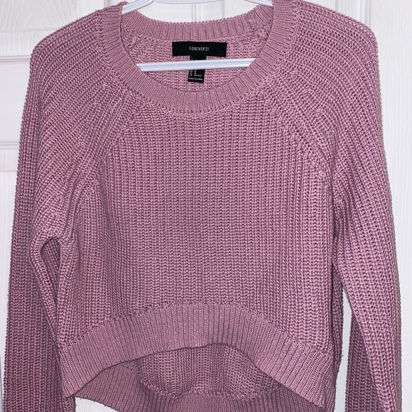 F21 Cable Knit high-low sweater - Picture 2 of 2